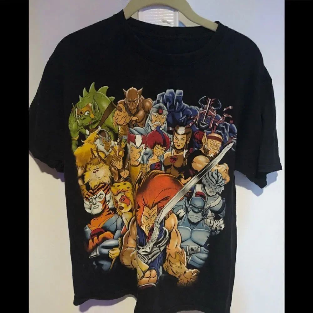 vintage style thunder cats t shirt faded